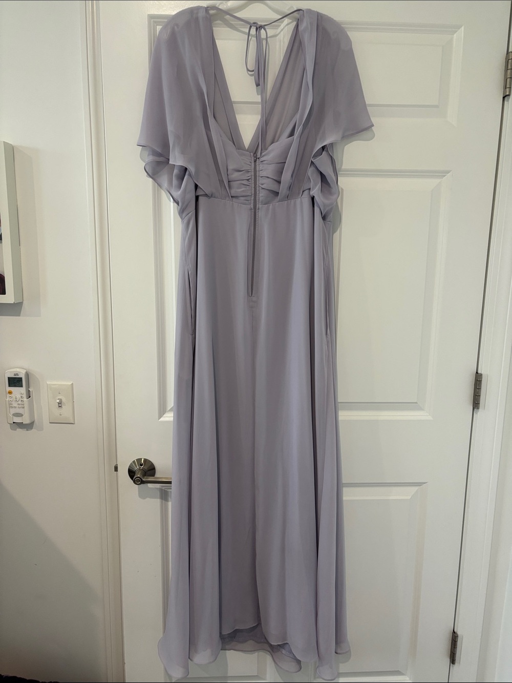 Birdy Grey Chiffon Bridesmaid Dress in Dusty Lilac- Style name “Violet” - Picture 7 of 8